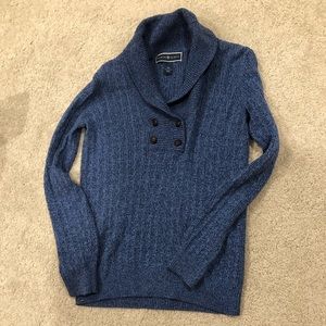 Comfortable blue sweater